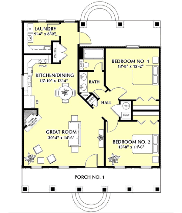 Main Floor Plan: 49-105