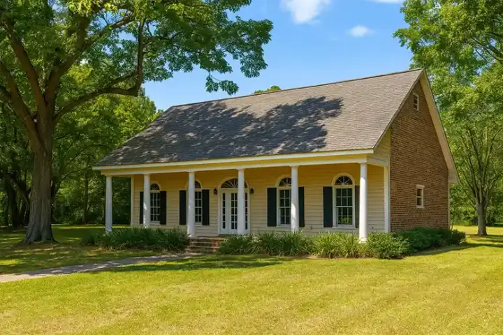 Southern house plans 49-132 - front exterior, 1,735 sq ft, 3 bed, 2 bath house plans | Monster House Plans