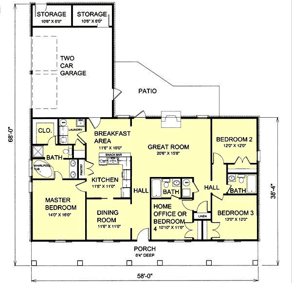 Main Floor Plan: 49-135