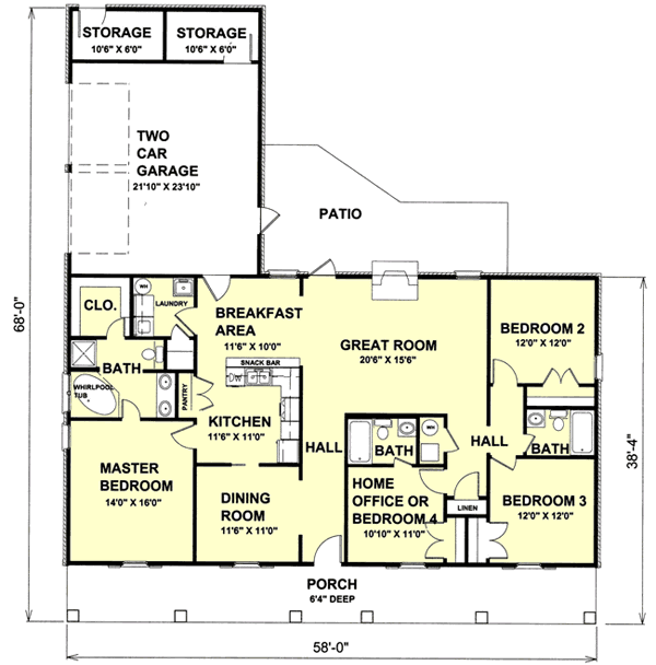 Main Floor Plan: 49-136