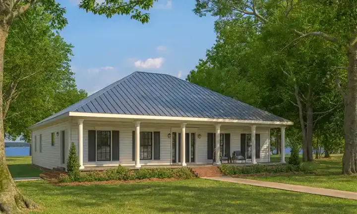 Southern house plans 49-141 - front exterior, 2,052 sq ft, 3 bed, 2 bath house plans | Monster House Plans