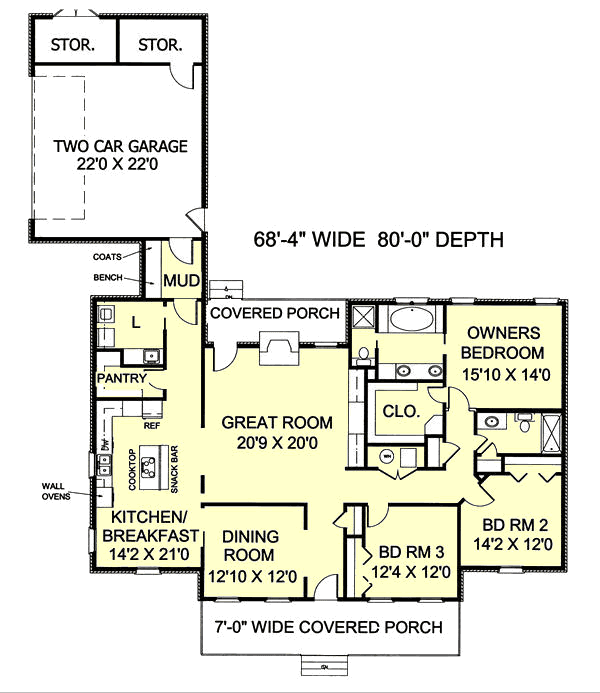 Main Floor Plan: 49-156