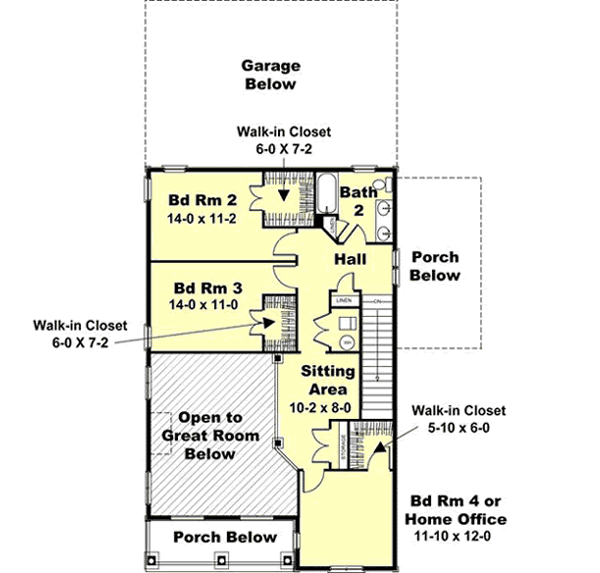 Upper/Second Floor Plan: 49-165