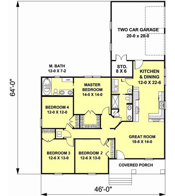 Main Floor Plan: 49-183