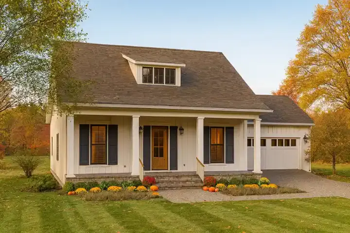 Bungalow house plans 49-194 - front exterior, 1,908 sq ft, 3 bed, 2 bath house plans | Monster House Plans