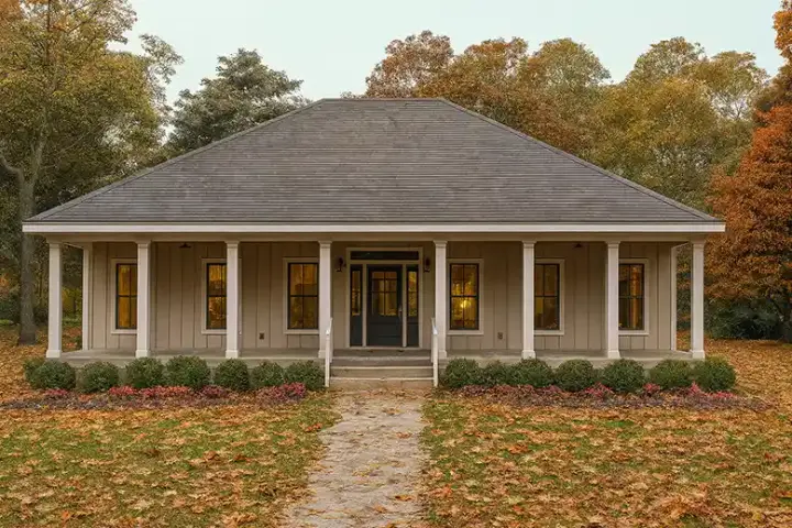 Country house plans 49-226 - front exterior, 1,860 sq ft, 3 bed, 2 bath house plans | Monster House Plans