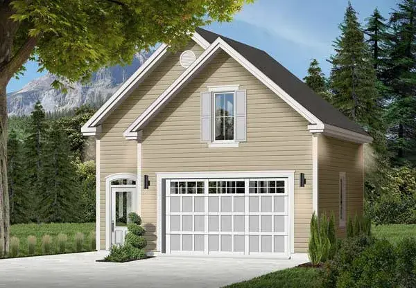 Traditional house plans 5-1003 - front exterior, 1,032 sq ft, 0 bed, 0 bath house plans | Monster House Plans