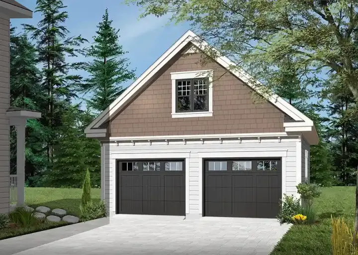 Craftsman house plans 5-1007 - front exterior, 1,230 sq ft, 0 bed, 0 bath house plans | Monster House Plans