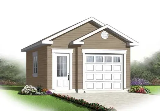 Traditional house plans 5-1009 - front exterior, 355 sq ft, 0 bed, 0 bath house plans | Monster House Plans