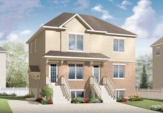 Traditional house plans 5-1020 - front exterior, 3,158 sq ft, 6 bed, 3 bath house plans | Monster House Plans