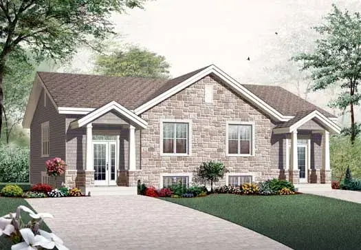 Craftsman house plans 5-1116 - front exterior, 3,265 sq ft, 6 bed, 4 bath house plans | Monster House Plans