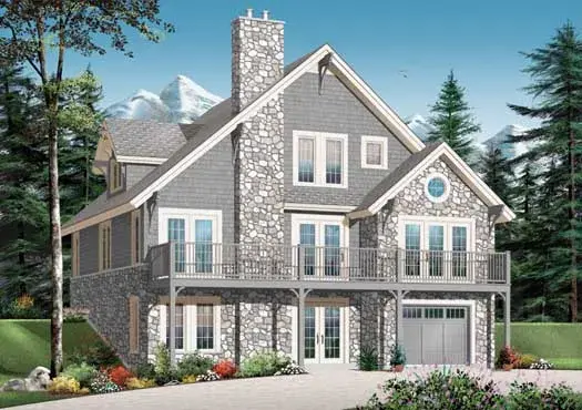 Traditional house plans 5-1144 - front exterior, 3,167 sq ft, 3 bed, 2 bath house plans | Monster House Plans