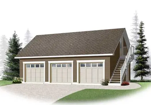 Traditional house plans 5-1148 - front exterior, 1,320 sq ft, 0 bed, 0 bath house plans | Monster House Plans