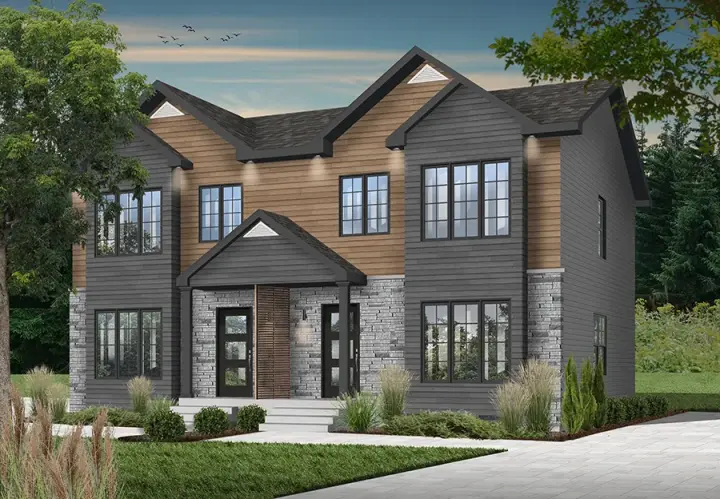Traditional house plans 5-1174 - front exterior, 3,570 sq ft, 6 bed, 2 bath house plans | Monster House Plans