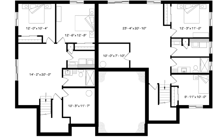 Lower Floor Plan: 5-1305