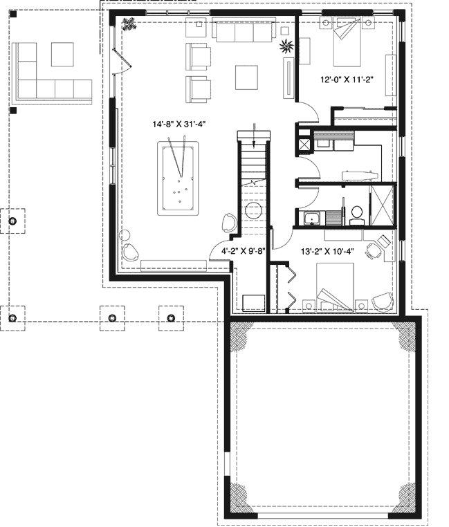 Lower Floor Plan: 5-1316