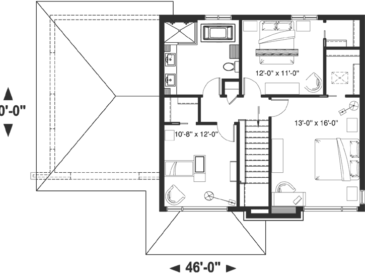 Upper/Second Floor Plan:5-1335