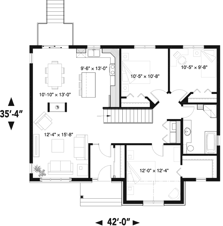 Main Floor Plan: 5-1351
