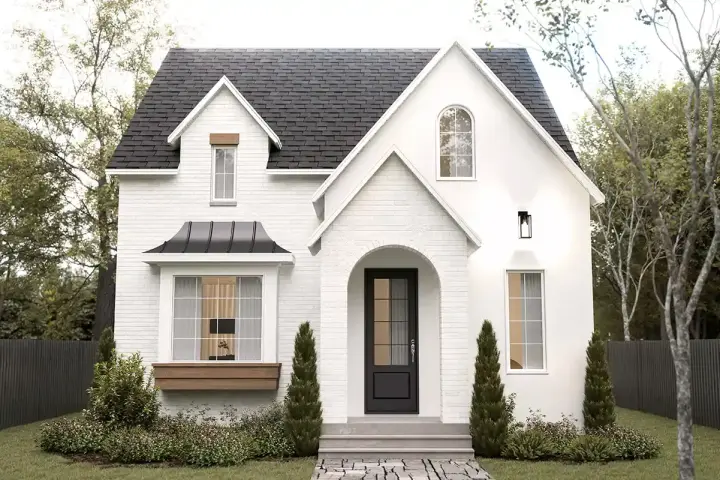 European house plans 5-1403 - front exterior, 2,502 sq ft, 4 bed, 3 bath house plans | Monster House Plans
