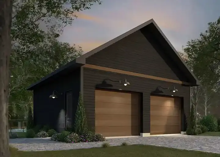 Country house plans 5-1414 - front exterior, 576 sq ft, 0 bed, 0 bath house plans | Monster House Plans