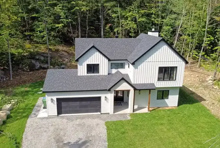 Modern Farmhouse house plans 5-1429 - front exterior, 1,900 sq ft, 3 bed, 2 bath house plans | Monster House Plans