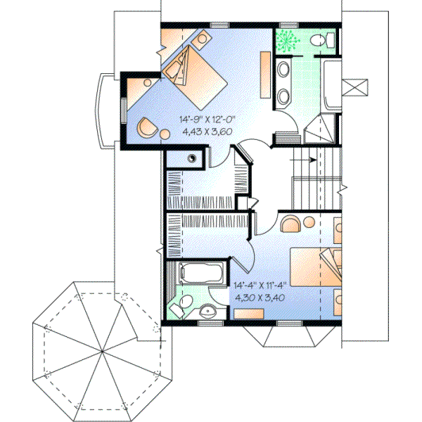 Upper/Second Floor Plan: 5-264