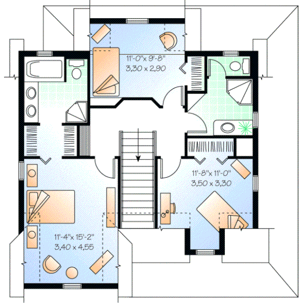Upper/Second Floor Plan: 5-271