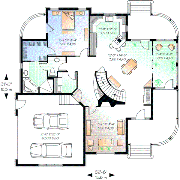 Main Floor Plan: 5-280