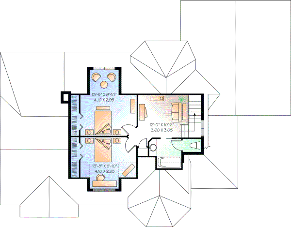 Upper/Second Floor Plan: 5-281