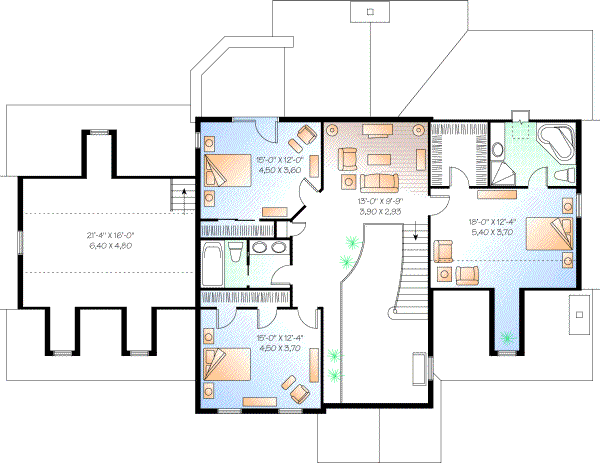 Upper/Second Floor Plan: 5-282