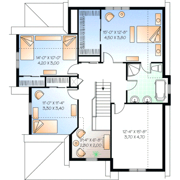 Upper/Second Floor Plan: 5-289