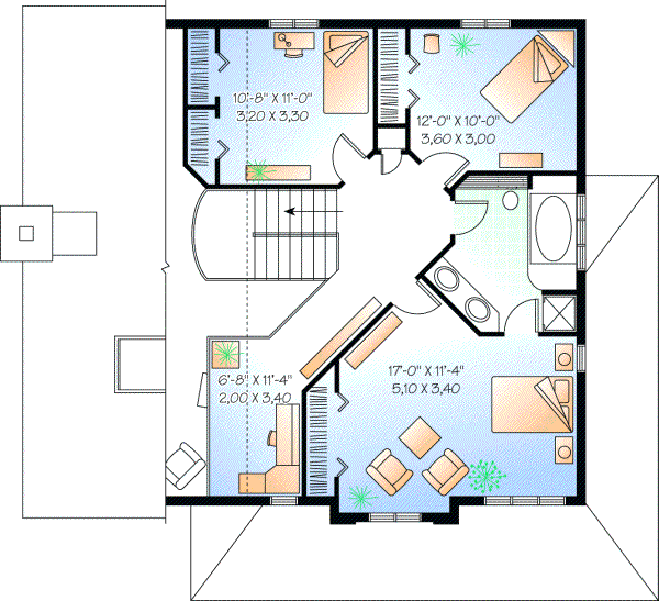 Upper/Second Floor Plan:5-290