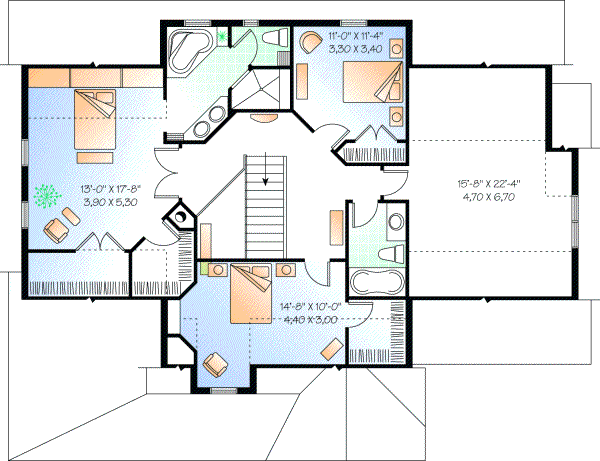 Upper/Second Floor Plan: 5-291