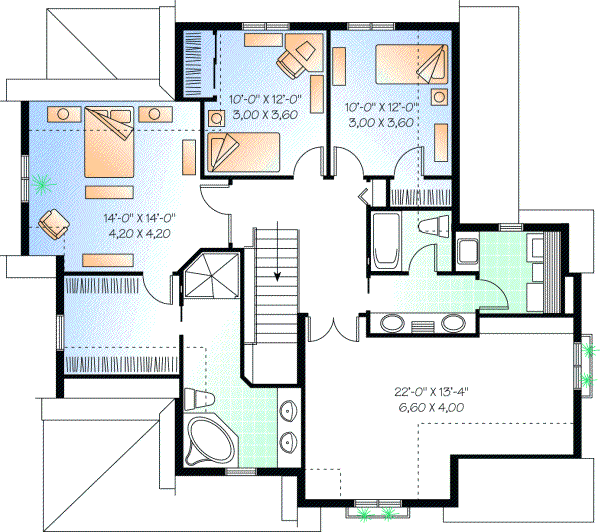 Upper/Second Floor Plan: 5-293