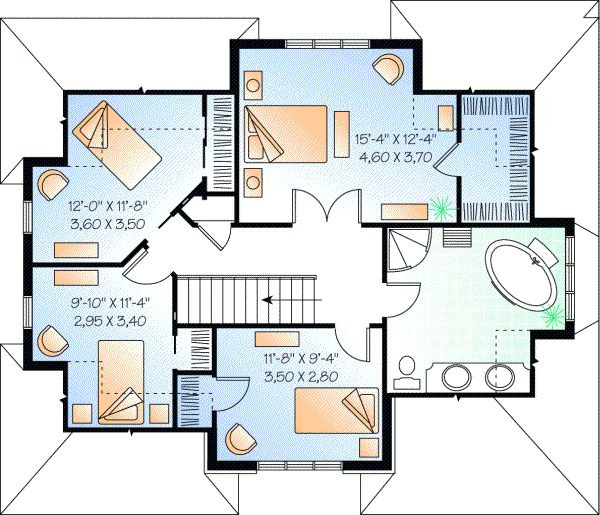 Upper/Second Floor Plan: 5-294