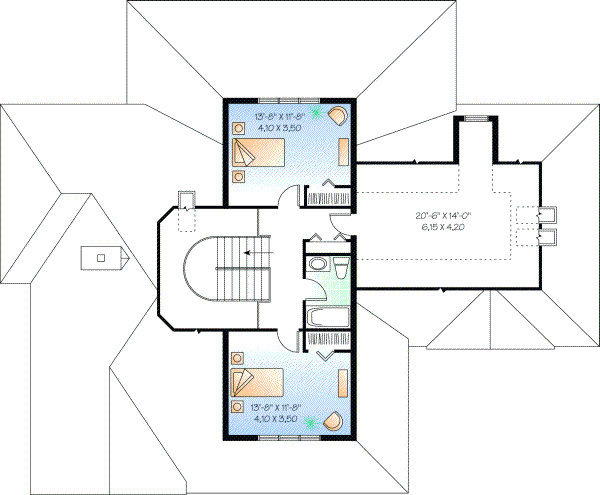 Upper/Second Floor Plan: 5-295