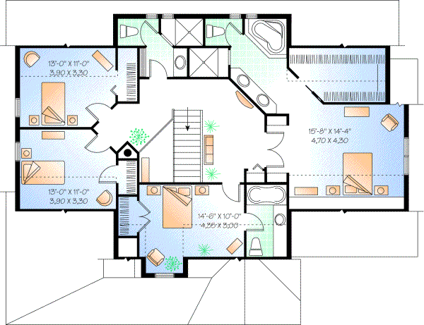 Upper/Second Floor Plan: 5-296