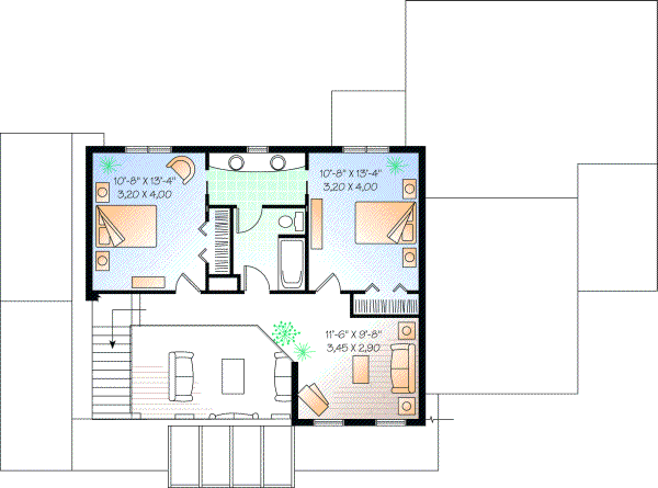 Upper/Second Floor Plan:5-297