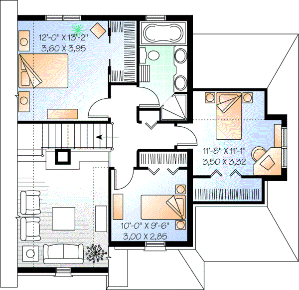 Upper/Second Floor Plan: 5-302