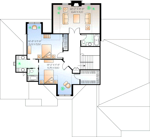 Upper/Second Floor Plan: 5-305
