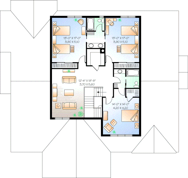 Upper/Second Floor Plan: 5-306