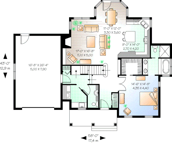 Main Floor Plan: 5-307