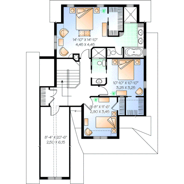 Upper/Second Floor Plan: 5-310