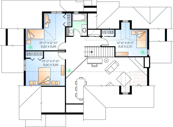 Upper/Second Floor Plan:5-330