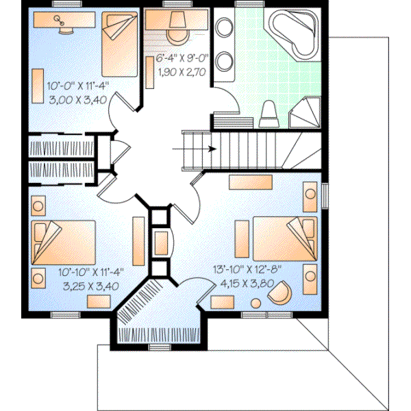 Upper/Second Floor Plan: 5-351