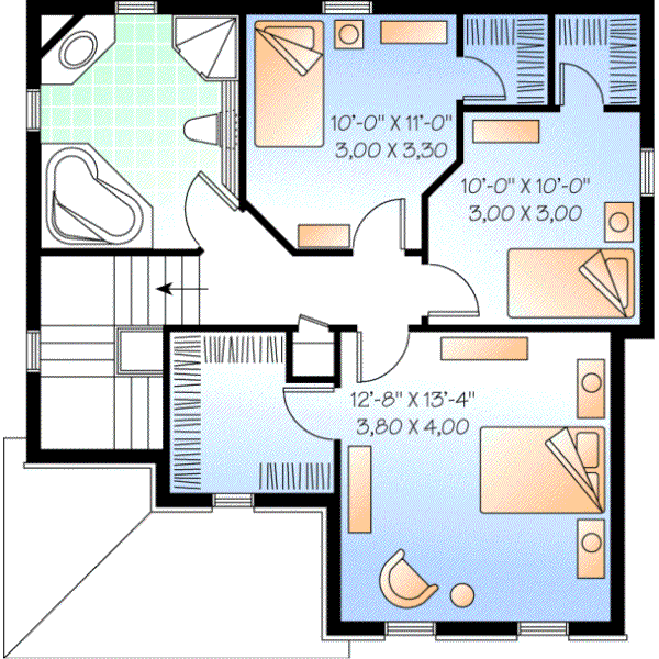 Upper/Second Floor Plan: 5-358