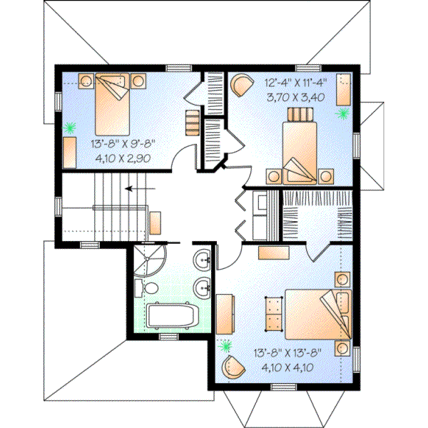 Upper/Second Floor Plan: 5-363