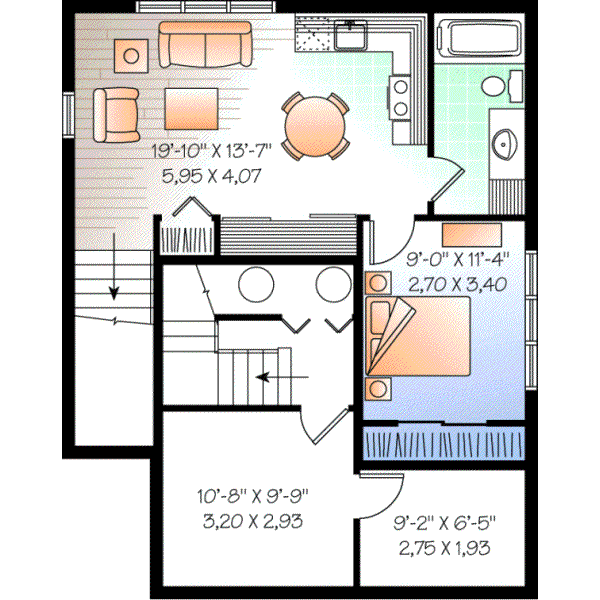Lower Floor Plan: 5-380