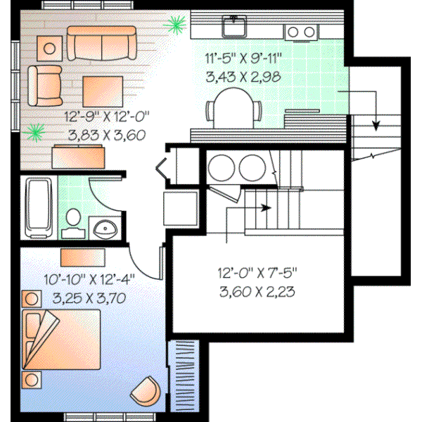 Lower Floor Plan: 5-382