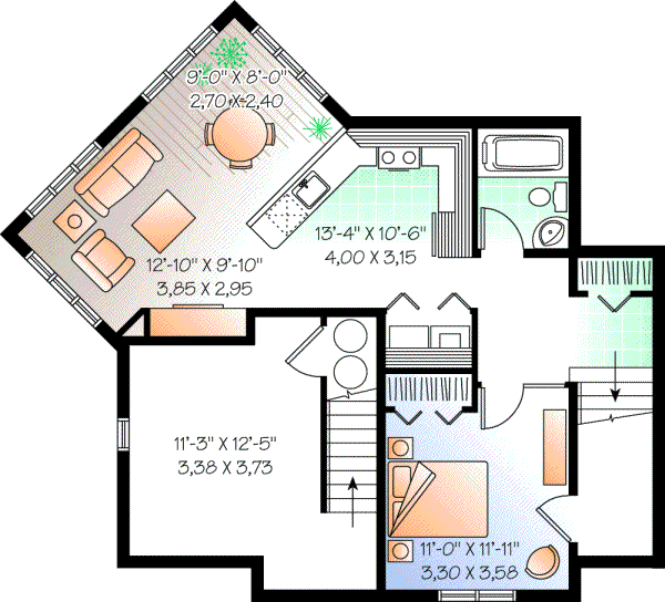 Lower Floor Plan: 5-384